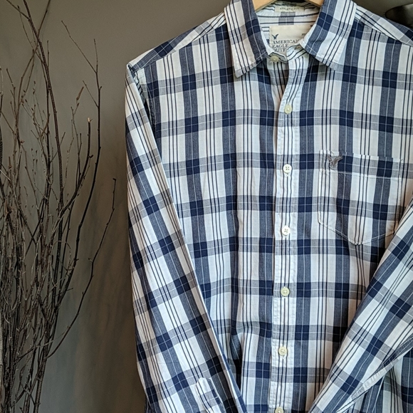 American Eagle, Men's L/S Button-Down Shirt